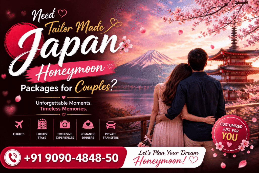 Need Tailor Made Japan Honeymoon Packages for Couples?