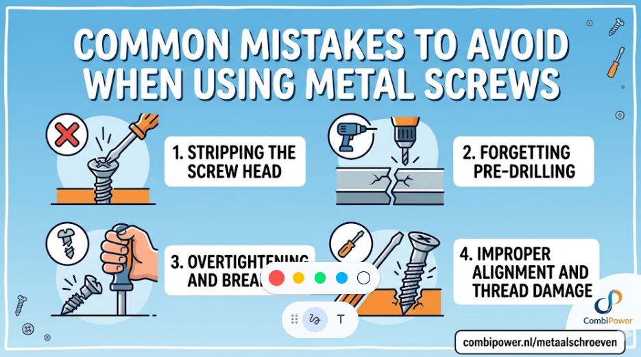 Common Mistakes to Avoid When Using Metal Screws
