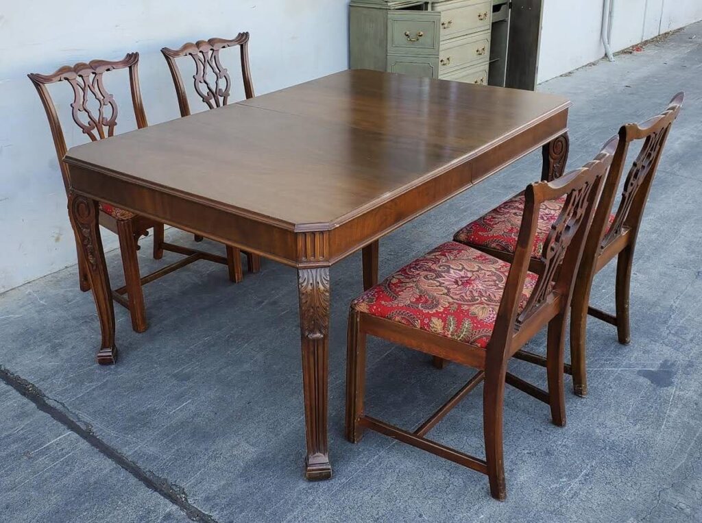 How to Refinish and Restore a Vintage Dining Table and Chairs: Step-by-Step