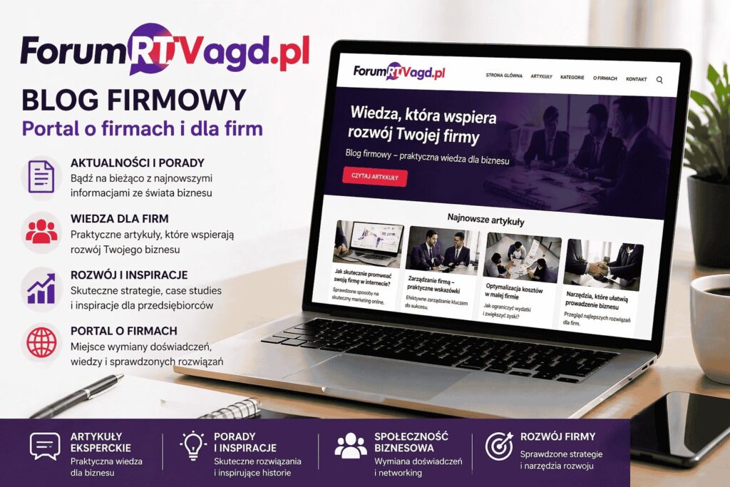 Blog firmowy i portal informacyjny dla nowoczesnych firm