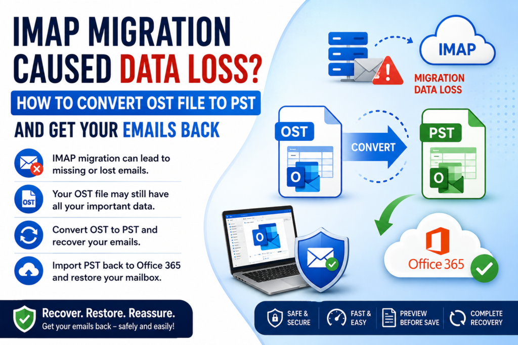 IMAP Migration Caused Data Loss? How to Convert OST File to PST and Get Your Emails Back