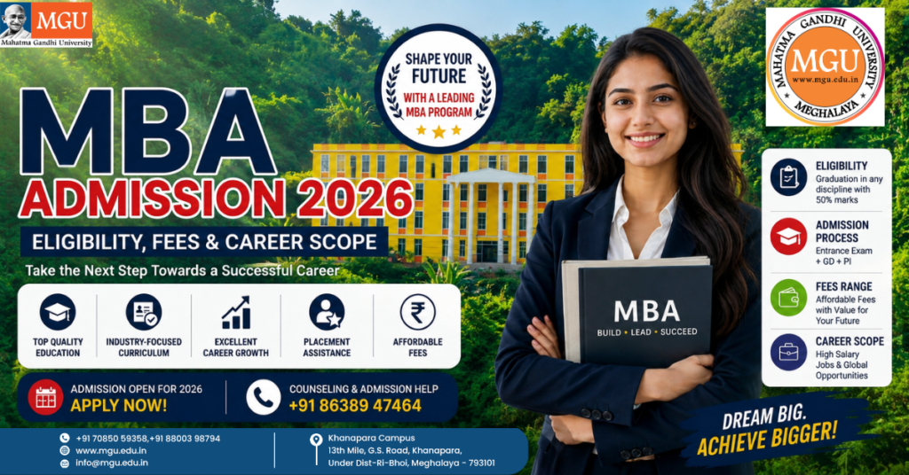 MBA Admission 2026: Eligibility, Fees & Career Scope Apply Now