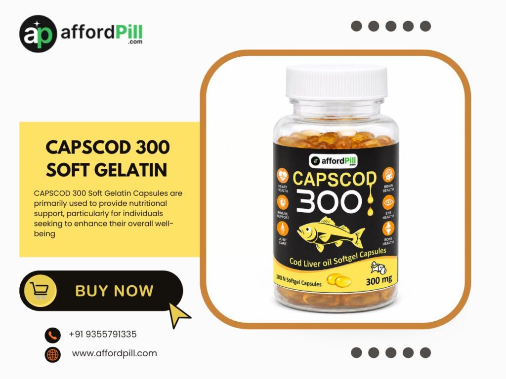 Omega-3, Vitamin A & D – Why CAPSCOD 300 Soft Gelatin Capsules Are Important for Your Body