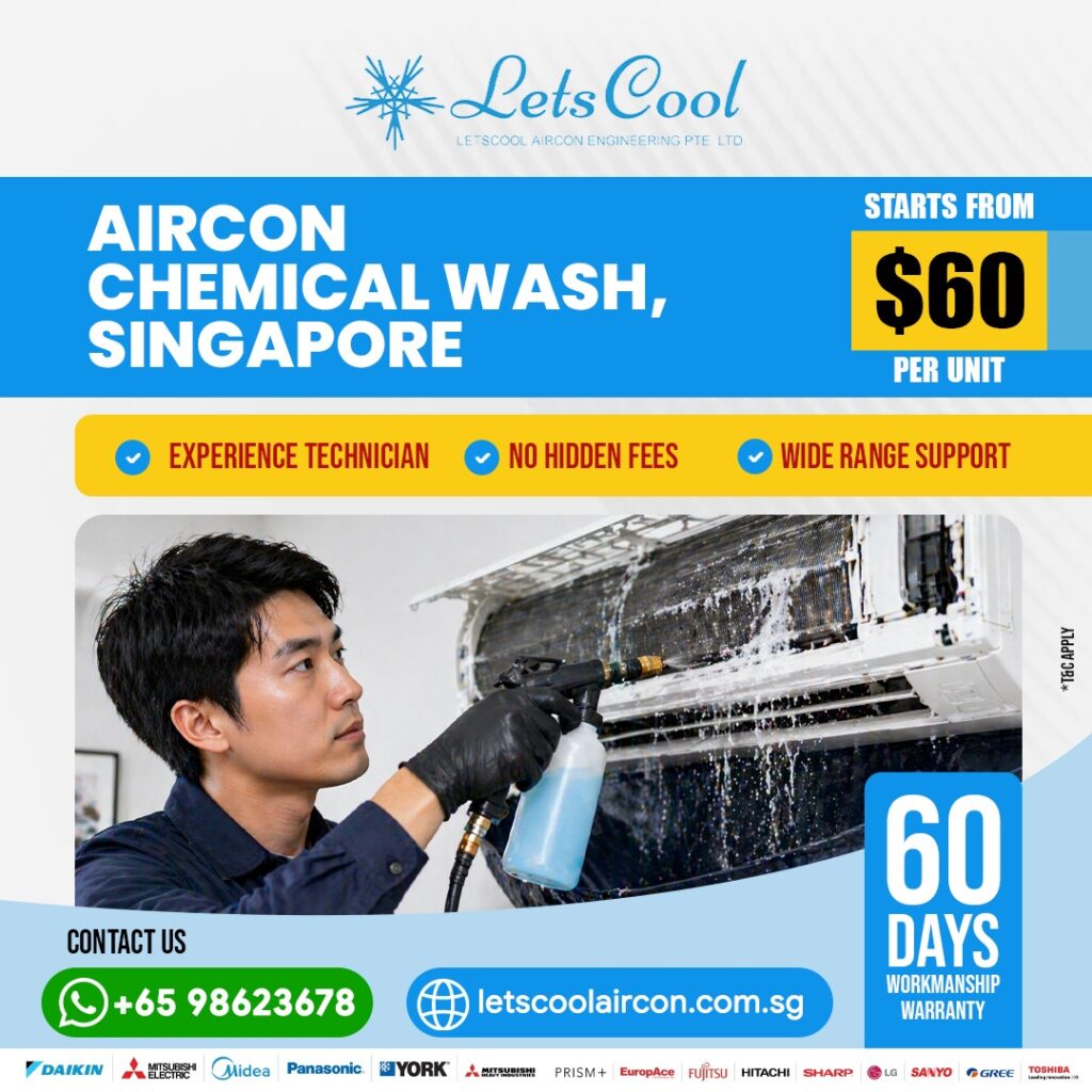 How Much Is an Aircon Chemical Wash in Singapore?