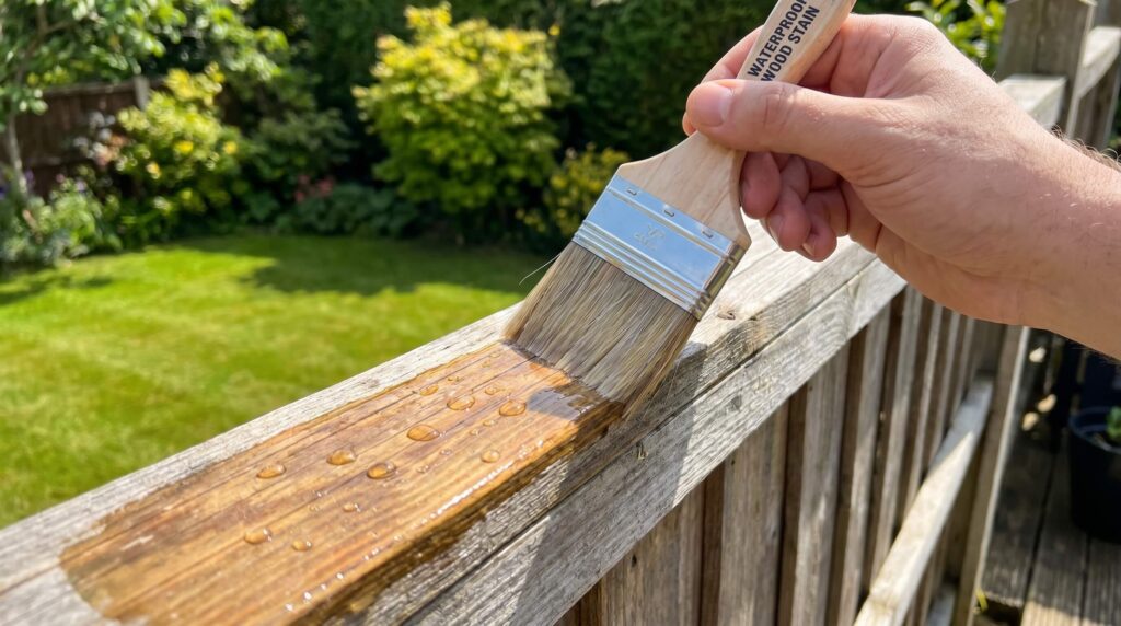 Is fence paint waterproof?