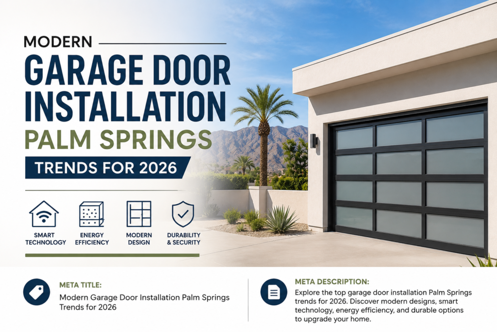 Modern Garage Door Installation Palm Springs Trends for 2026