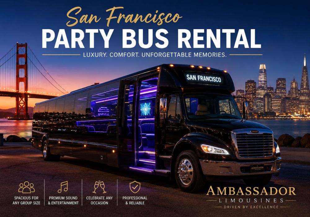 San Francisco Party Bus Rental Services for Luxury Group Travel
