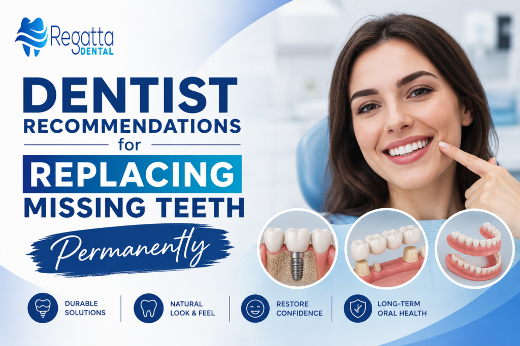 Dentist Recommendations for Replacing Missing Teeth Permanently