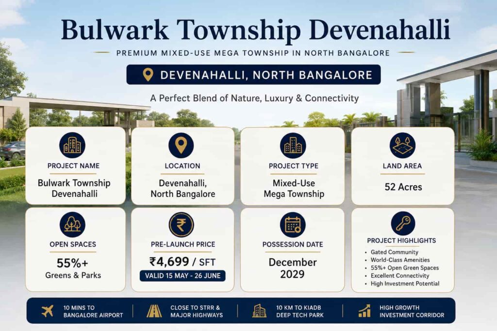 Bulwark Township Devanahalli | Mixed Use Township Project