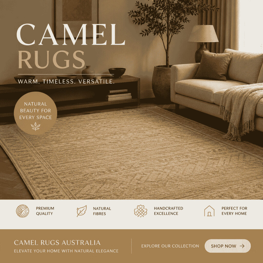Stylish Camel Coloured Rugs for Modern Homes- Artisan Weaves
