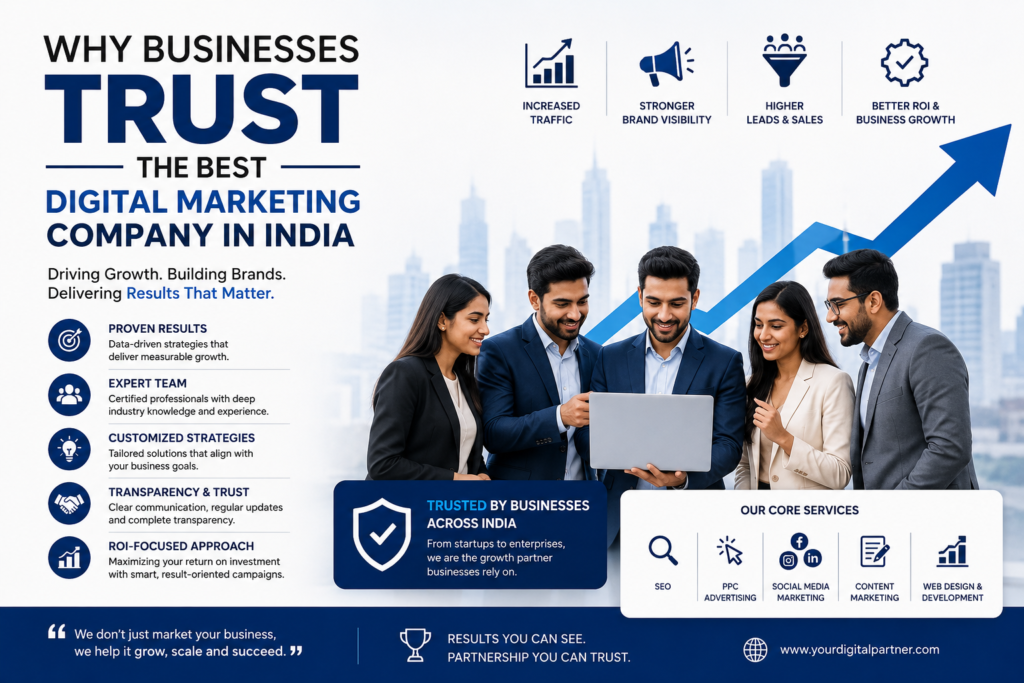 Why Businesses Trust the Best Digital Marketing Company in India