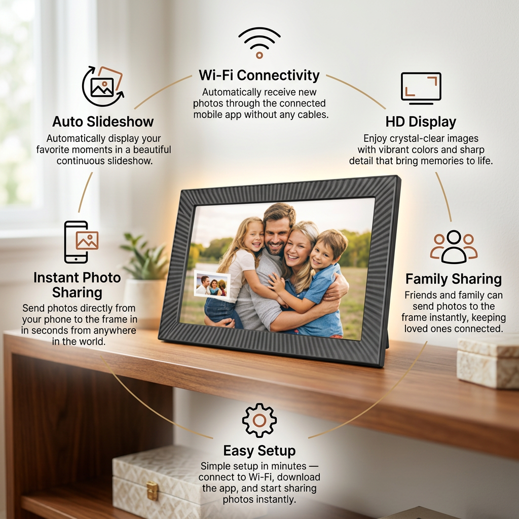 MemFrame WiFi Picture Frame Review – Easy Setup & Instant Photo Sharing