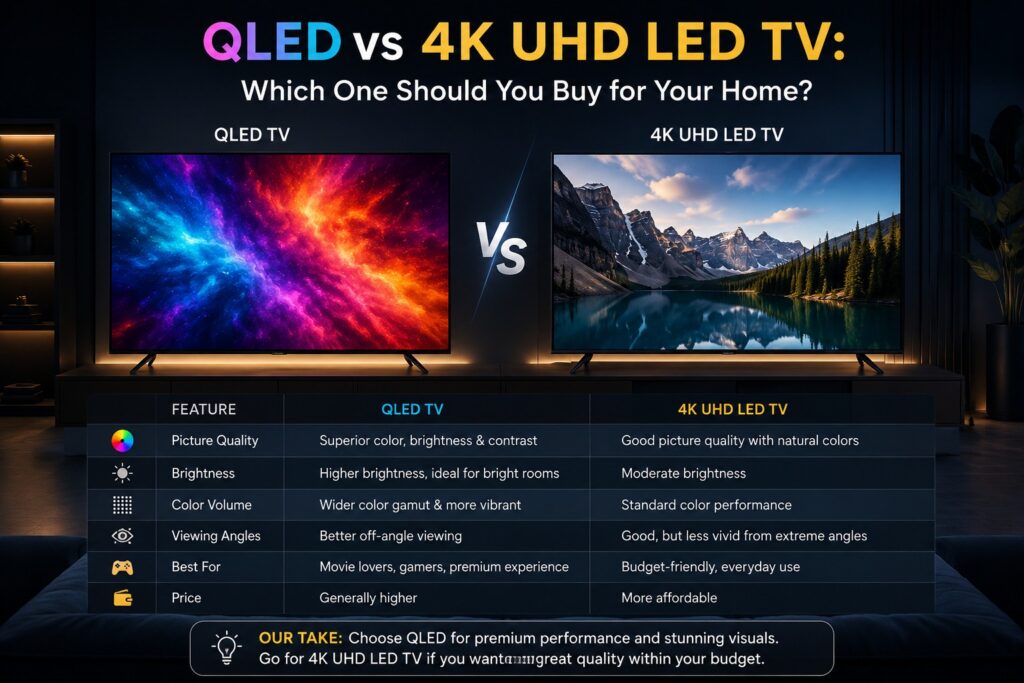 QLED vs 4K UHD LED TV: Which One Should You Buy for Your Home?