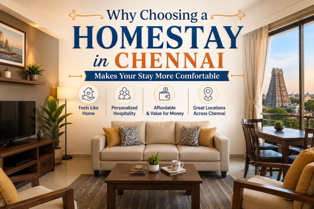 Why Choosing a Homestay in Chennai Makes Your Stay More Comfortable