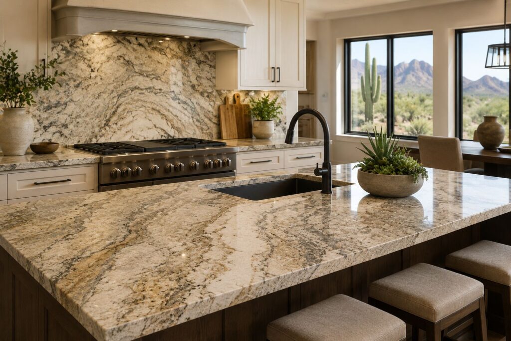 Natural Stone Countertops in Tucson: Granite, Quartz, and Marble Options