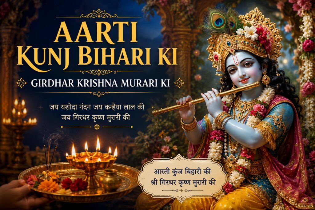 Aarti Kunj Bihari Ki Girdhar Krishna Murari Ki and Its Spiritual Importance