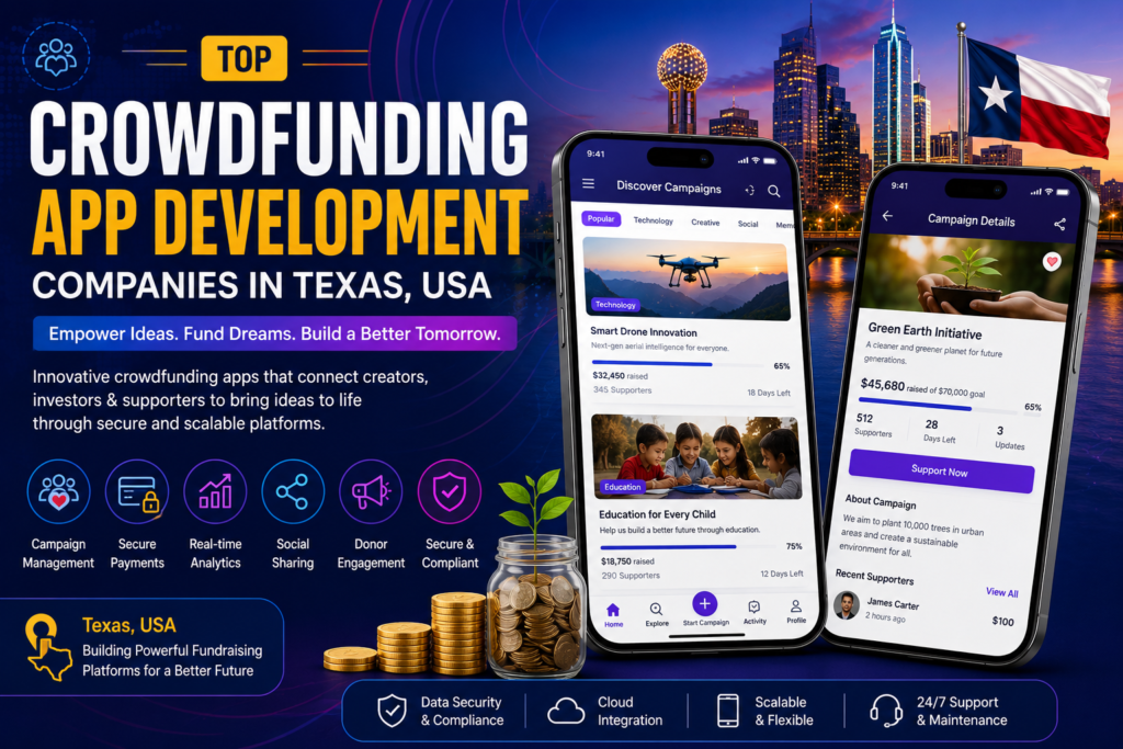 Top Crowdfunding App Development Companies in Texas, United States