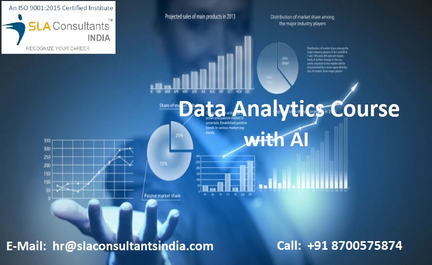 Best Data Analyst Training in Delhi for MNC Opportunities, Enhance skills in Advanced Excel, VBA, SQL, Python, Machine Learning with Free Alteryx, R, & Gen AI Plus IBM Certification Support by SLA Consultants India