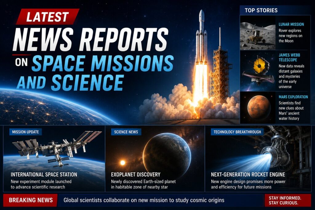 Latest News Reports on Space Missions and Science