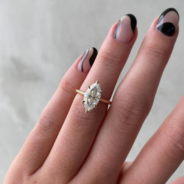 Princess Cut Solitaire Rings with Modern Sparkle