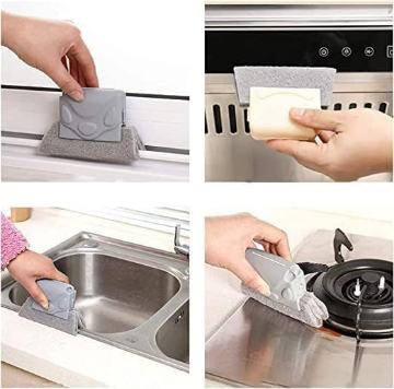 2-in-1 Window Track Cleaning Brush with scoop