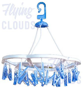 Mehul Round Hydry Cloth Drying Hanger 27 Clips
