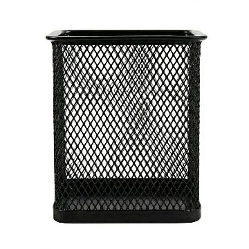 Metal Mesh Pencil Holder Square Pen Cups