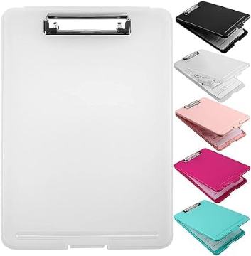 A4 Clip Pad/Clipboard with Storage Case for Paper and