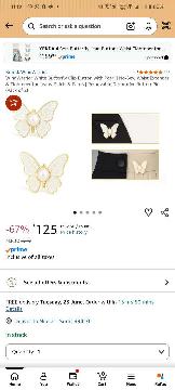 Butterfly Jeans Button White