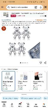 Silver Cartoon  Jeans Button