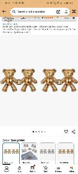 Golden Cartoon Jeans Button