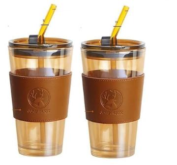 Glass Straw Cup
