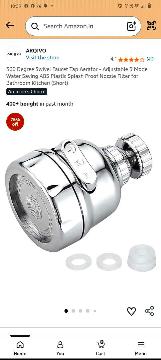 Adjectable 3 Mod Saving Abs Plastic splash Proof Nozzle