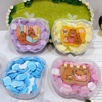 Trave Paper Soap for Kids, Apple Shape