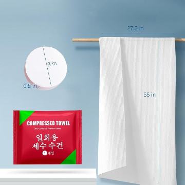 Cotton Soft Wet Towel Body Compressed Women and Men 