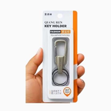 Metal Keychain Clip with Key Ring Heavy Duty Key Holder