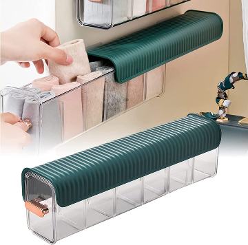 Arto Clear Wall Mounted Drawer Organizer, Wall Hanging Transparent 
