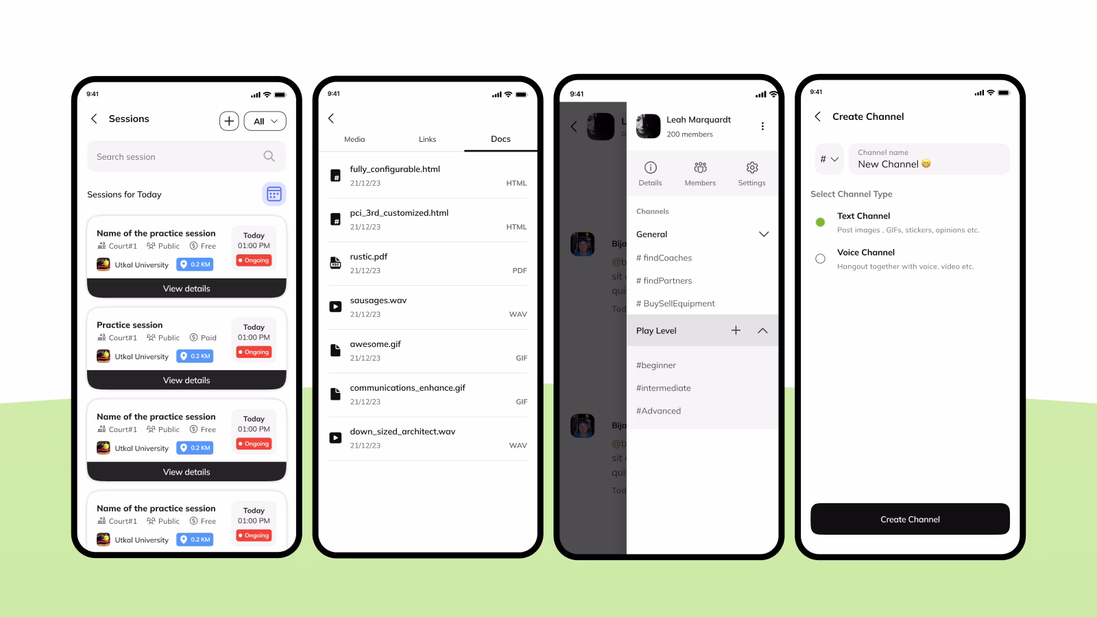 Picklspot feature screenshots