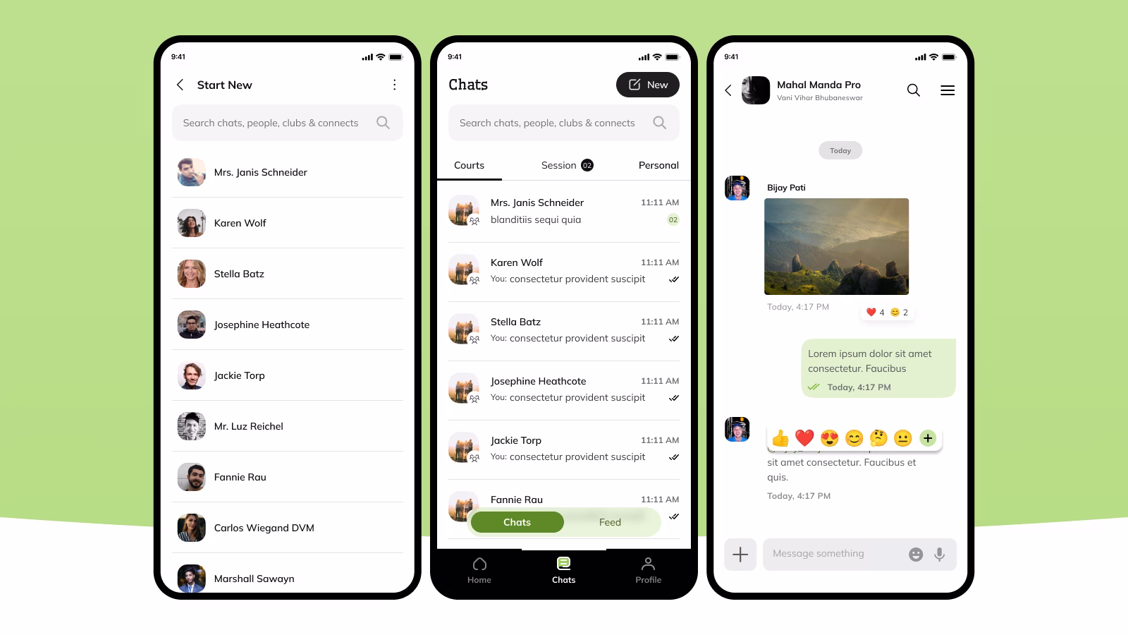 Picklspot app screens