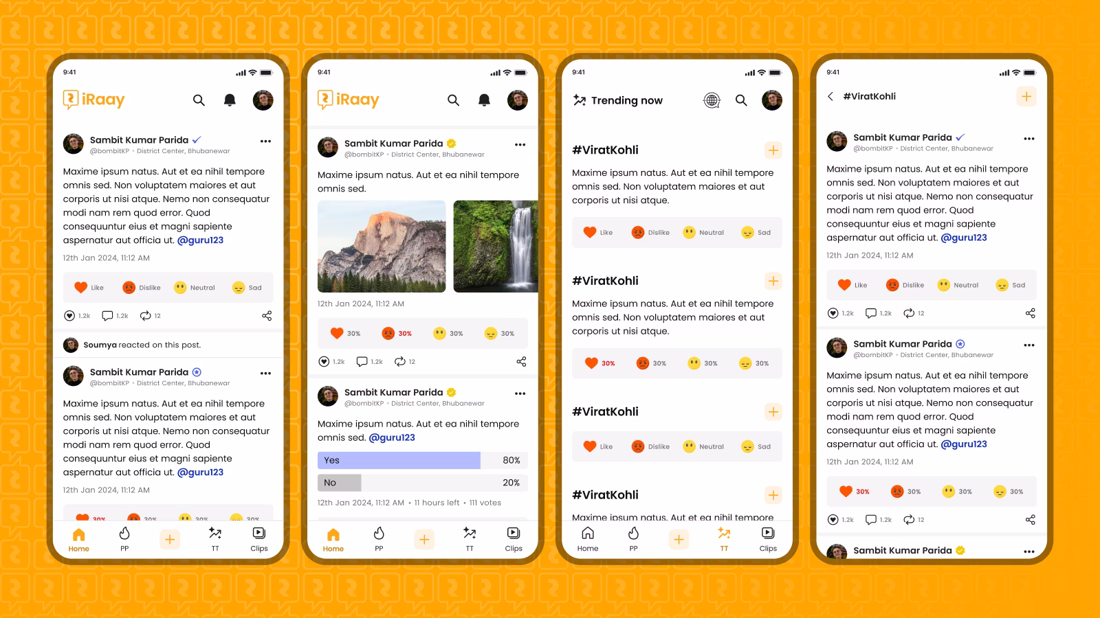 Iraay app screens