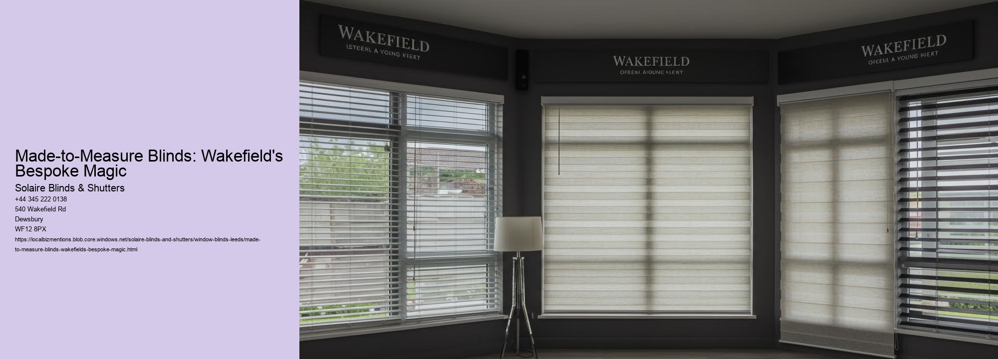 Made-to-Measure Blinds: Wakefield's Bespoke Magic