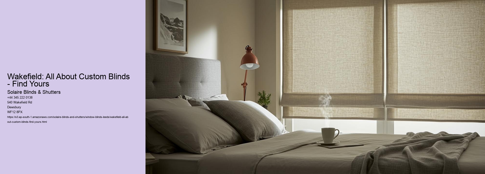 Wakefield: All About Custom Blinds - Find Yours