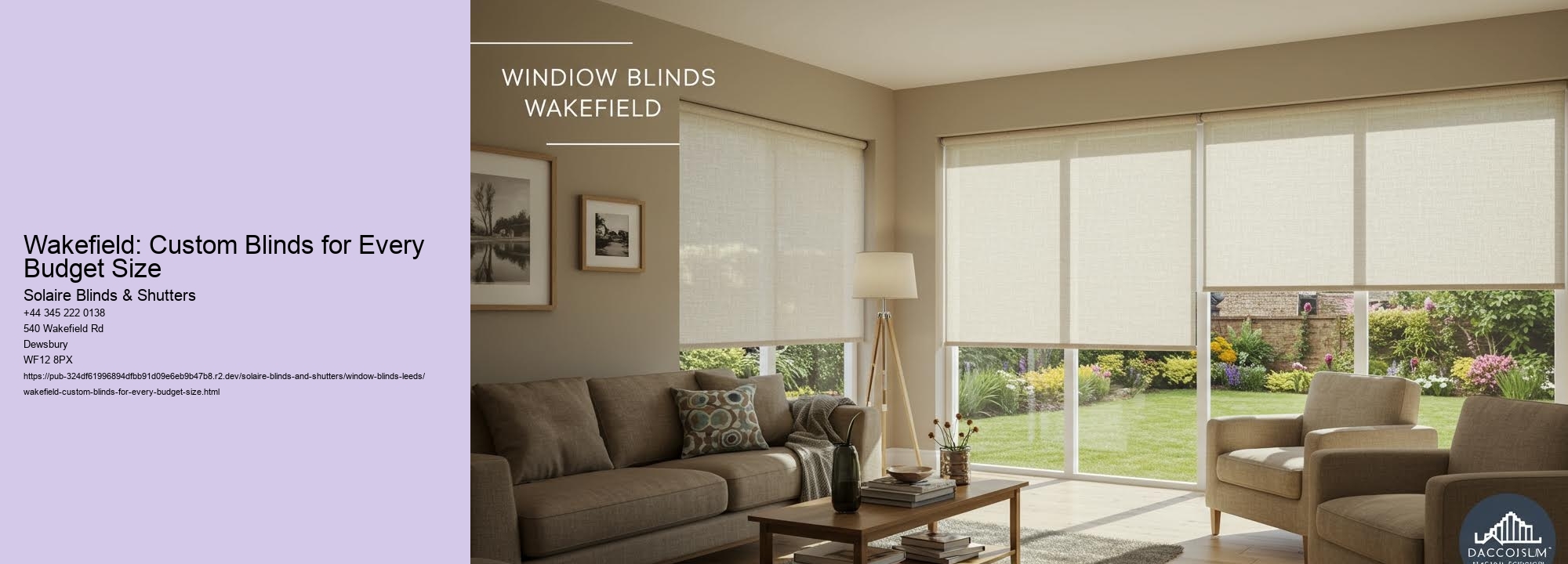 Wakefield: Custom Blinds for Every Budget Size