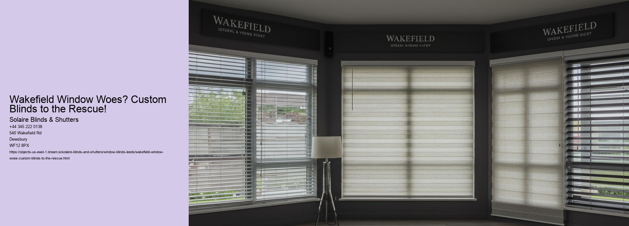 Wakefield Window Woes? Custom Blinds to the Rescue!
