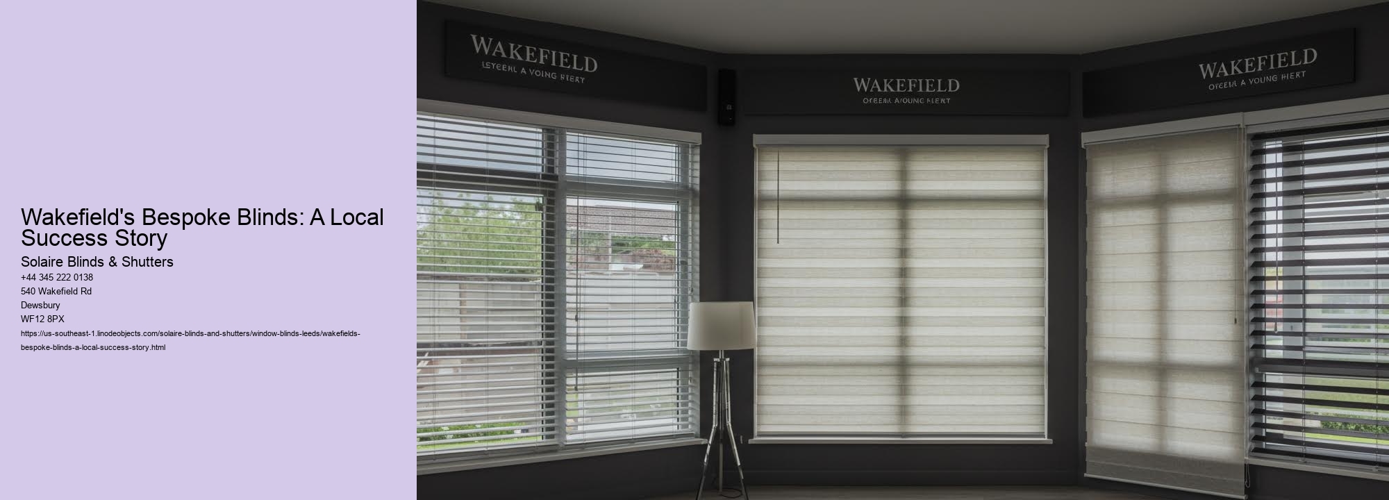 Wakefield's Bespoke Blinds: A Local Success Story