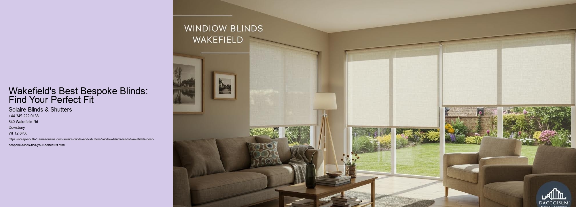 Wakefield's Best Bespoke Blinds: Find Your Perfect Fit