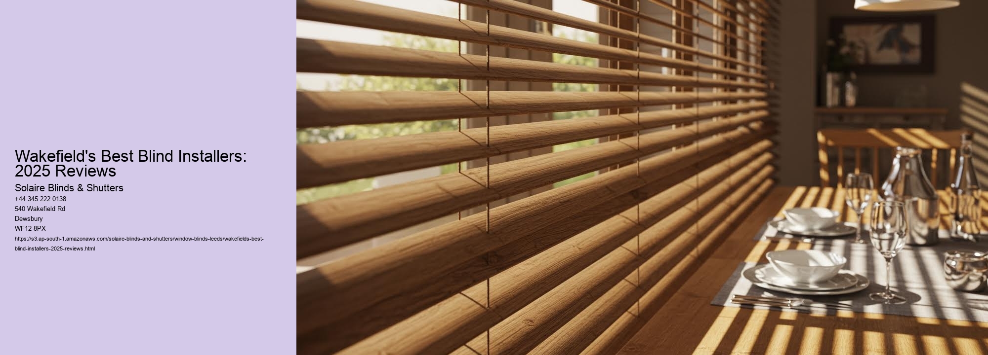 Wakefield's Best Blind Installers: 2025 Reviews