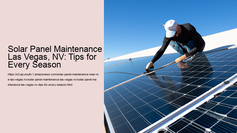 Solar Panel Maintenance Las Vegas, NV: Tips for Every Season