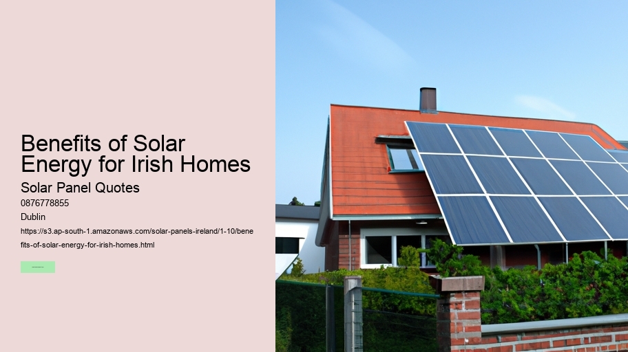 Benefits of Solar Energy for Irish Homes