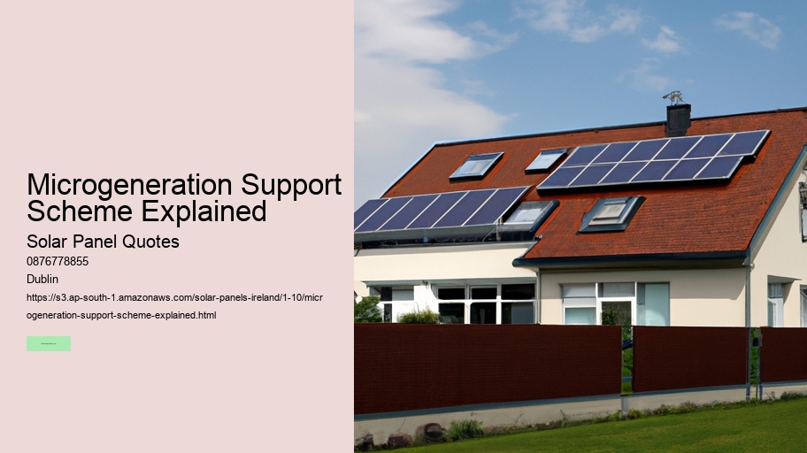 Microgeneration Support Scheme Explained